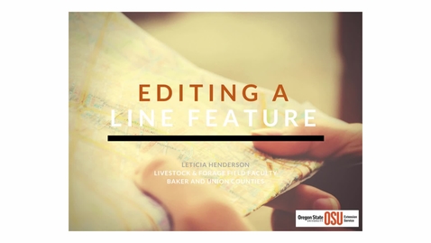 Thumbnail for Edit Line Features