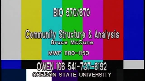 Thumbnail for BIO 570 - Lecture 11: NMS