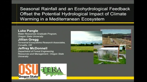 Thumbnail for Luke Pangle, Seasonal Rainfall