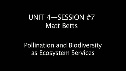 Thumbnail for FOR 599: Ecosystem Services and Family Forestlands