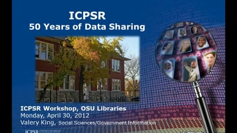Thumbnail for entry ICPSR-50 Years of Data Sharing
