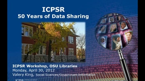 Thumbnail for ICPSR-50 Years of Data Sharing