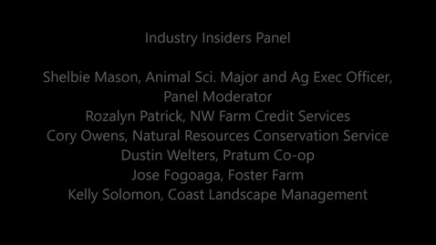 Thumbnail for entry Industry Insiders Panel