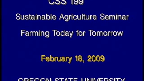 Thumbnail for CSS 199 Winter 2009 - Lecture 7