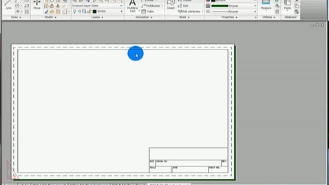 Thumbnail for Inserting a Layout from a Template in ACAD 2010