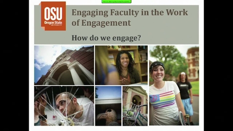 Thumbnail for entry Exploring Engagement Symposium: Engaging faculty in the work of engagement