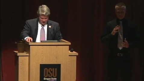 Thumbnail for University Day 2011 Part 2 President Ed Ray