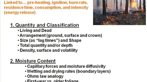 Thumbnail for entry FOR 446: Wildland Fire Ecology: eCampus third lecture