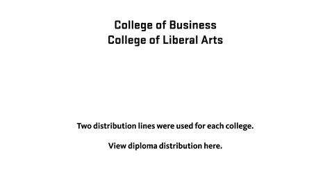 Thumbnail for 150th Annual Oregon State University Commencement (2019) - Distribution of Diplomas (Business, Liberal Arts)