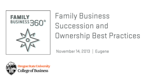 Thumbnail for entry Family Business 360 - Family Business Succession and Ownership Best Practices