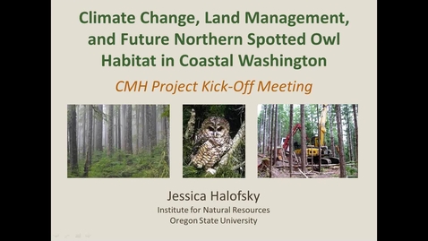 Thumbnail for entry CMH Coastal Washington kick-off project - January 15, 2013