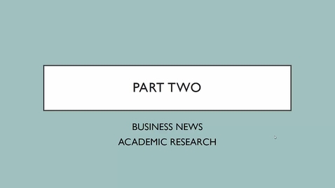 Thumbnail for BA 363 pt 2: Library Research