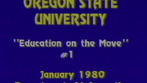 Thumbnail for Oregon State University logos footage, January 1980