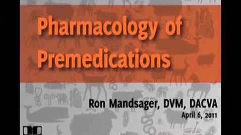 Thumbnail for entry Pharmacology of Premedications: alpha-2 adrenergic agonists