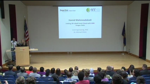 Thumbnail for Scholars' Insights 2014:  Hamid Mahmoudabadi - Linking 3D LiDaR Point Cloud with HDR Images Data