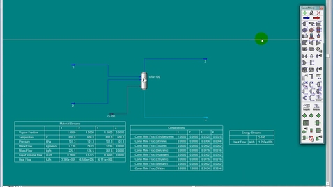Thumbnail for 14. Adding a 3-Phase Separator and Cutter in HYSYS