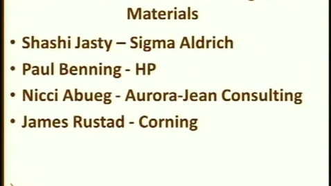 Thumbnail for CSMC Kickoff Materials and Coatings Panel