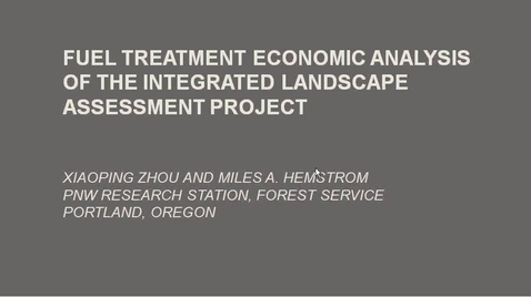 Thumbnail for Fuel Treatment Economic Analysis Module Draft Outputs - June 28, 2011