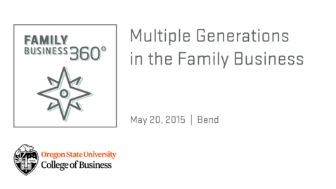 Thumbnail for entry Family Business 360 -  Mulitple Generations in the Family Business