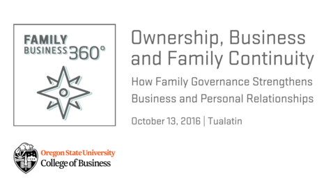 Thumbnail for Ownership, Family and Business Continuity: How Family Governance Strengthens Business and Personal Relationships