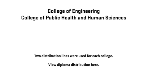 Thumbnail for 150th Annual Oregon State University Commencement (2019) - Distribution of Diplomas (Engineering, Public Health)