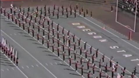 Thumbnail for entry Oregon State University Marching Band halftime shows, Fall 1983