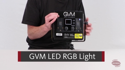 Thumbnail for entry GVM RGB LED Light.mp4