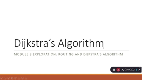 Thumbnail for entry Dijikstra's Algorithm