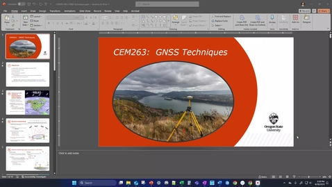 Thumbnail for CEM263: GNSS Techniques
