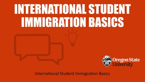 Thumbnail for International Student Immigration Basics