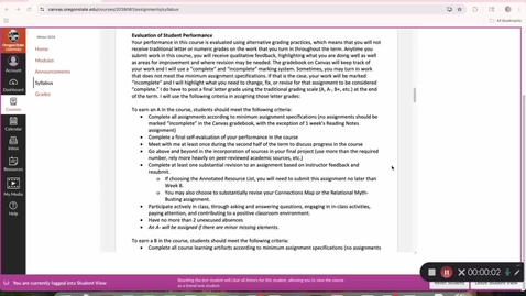 Thumbnail for Grading Criteria Check-In | COMM 318