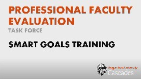Thumbnail for SMART Goal Training #1