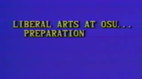 Thumbnail for entry &quot;Liberal Arts at OSU: Preparation,&quot; 1981 [Part 2 of 5]