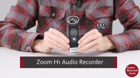 Thumbnail for entry Zoom H1 Audio Recorder Tutorial