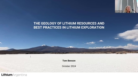 Thumbnail for 2024 George Moore Seminar: The Geology of Lithium Resources and Best Practices in Lithium Exploration