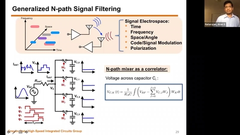 Thumbnail for entry Tech Talk Tuesday: Interferer-tolerant RF/Millimeter-Wave Receivers in the Age of Ubiquitous Wireless