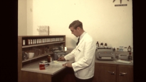 Thumbnail for entry Pharmacy student work, 1968.