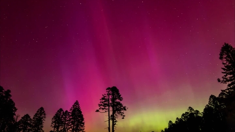 Thumbnail for entry Aurora Borealis taken from Marys Peak on May 10, 2024
