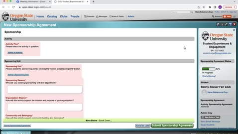 Thumbnail for Activity Sponsorship Agreement