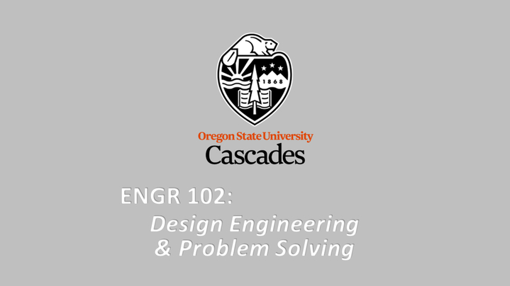 Thumbnail for channel ENGR 102 - Design Engineering &amp; Problem Solving