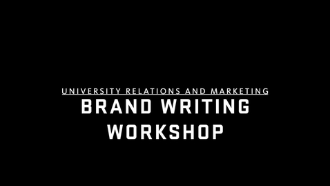 Thumbnail for entry Brand Writing Workshop 11-19-2021 - HD 1080p