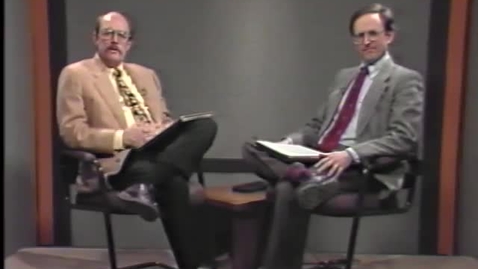 Thumbnail for entry Mike Martin and Larry Lev interview on Farm Bill legislation, 1991