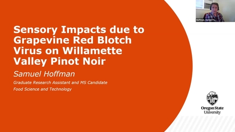 Thumbnail for Grape Red Blotch Disease Webinar - Samuel Hoffman