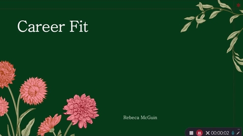 Thumbnail for Career Fit presentation