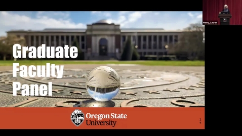 Thumbnail for Graduate School Orientation: Faculty Panel 2024