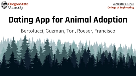 Thumbnail for entry Dating App for Animal Adoption - v1.0 Progress Report