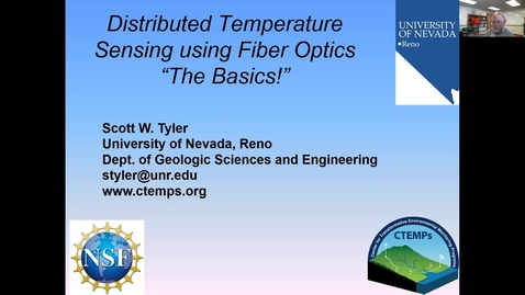 Thumbnail for Scott Tyler (UNR): Distributed Temperature Sensing using Fiber Optics - The Basics!