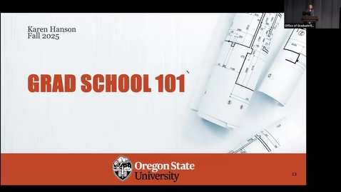 Thumbnail for New Graduate Student Orientation 2025 - Grad School 101