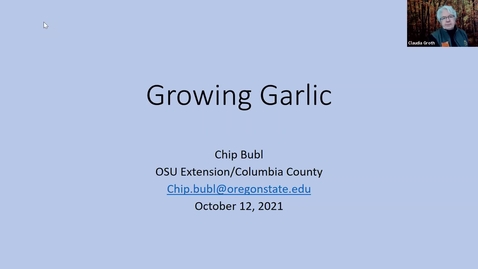 Thumbnail for **Growing Glorious Garlic - Multnomah County Master Gardener Association's Speaker Series - October 2021