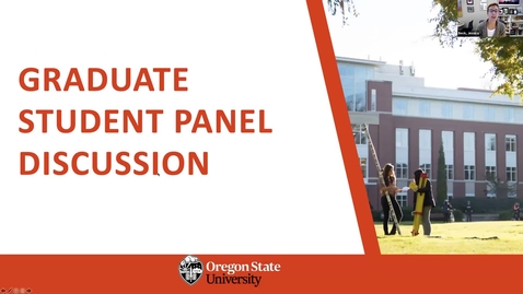 Thumbnail for entry Graduate School Orientation 2021: Student Panel